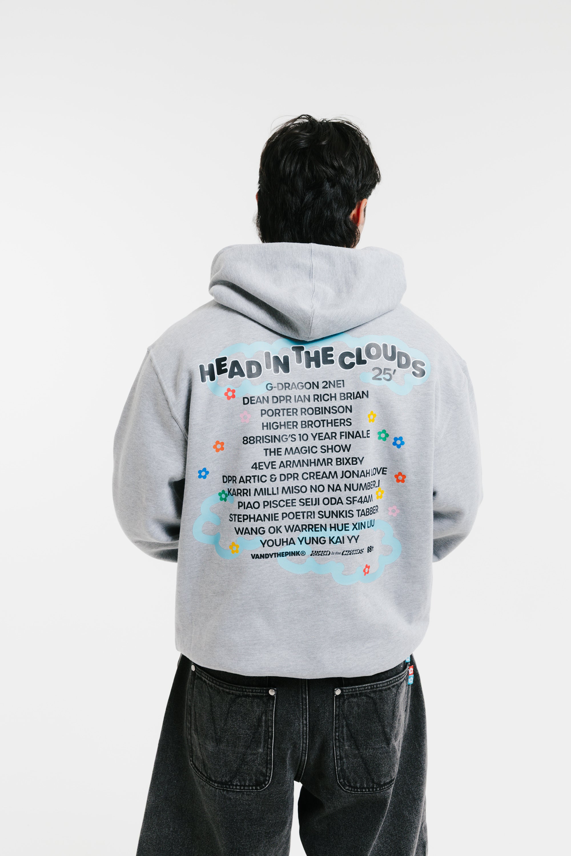 FEELS 上杉柊平 PIGMENT DYE HOODIE LIGHT GRAY